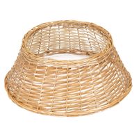 Osłona na stojak pod choinkę, wiklinowa 58 cm jasnobrązowy