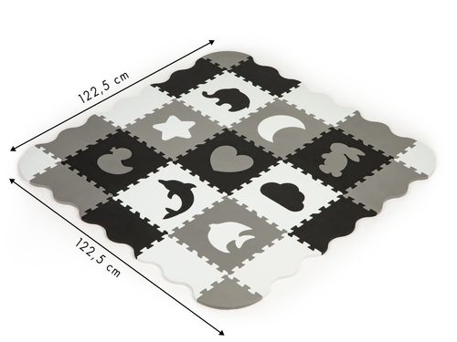 Mata piankowa z płotkiem puzzle suchy basen 25el ECOTOYS na Arena.pl