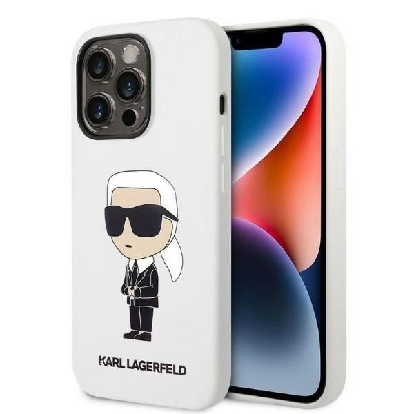 Karl Lagerfeld KLHCP14LSNIKBCH iPhone 14 Pro 6,1" hardcase biały/white zdjęcie 1