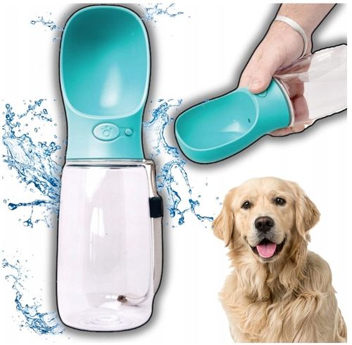 BUTELKA NA WODĘ DLA PSA BIDON POIDŁO MISKA 0,5L PRZENOŚNA SPACER TURYSTYCZN na Arena.pl