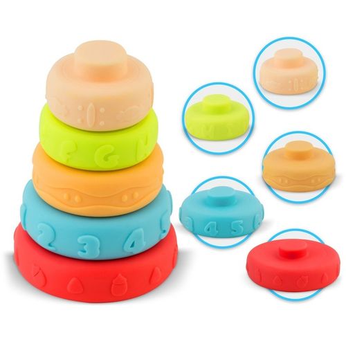 ZABAWKA DO KĄPIELI 24 ELEMENTY MONTESSORI KLOCKI SORTER DLA DZIECI PREZENT na Arena.pl