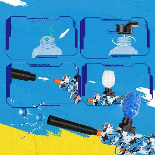 Pistolet Karabin Na Żelowe Kulki DUŻY Zestaw Automatyczny Broń Automat na Arena.pl