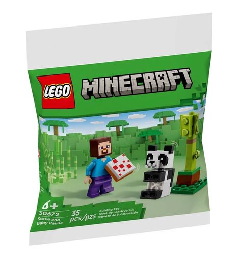 30672 - lego minecraft - steve i mała panda na Arena.pl