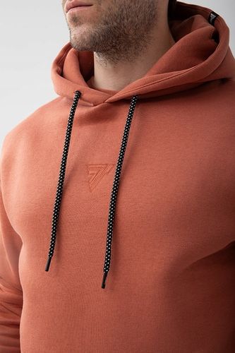 Brązowa męska bluza z kapturem BASIC HOODIE 152 T BROWN rozmiar L na Arena.pl