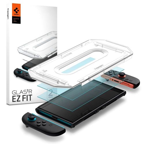 Szkło Hartowane Spigen Glas.tr EZ Fit 2-Pack do Nintendo Switch OLED na Arena.pl