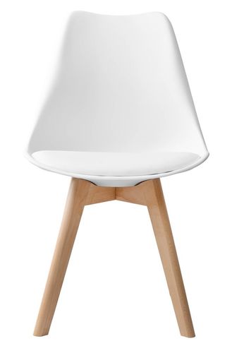 Krzesło nowoczesne Nantes DSW białe na Arena.pl