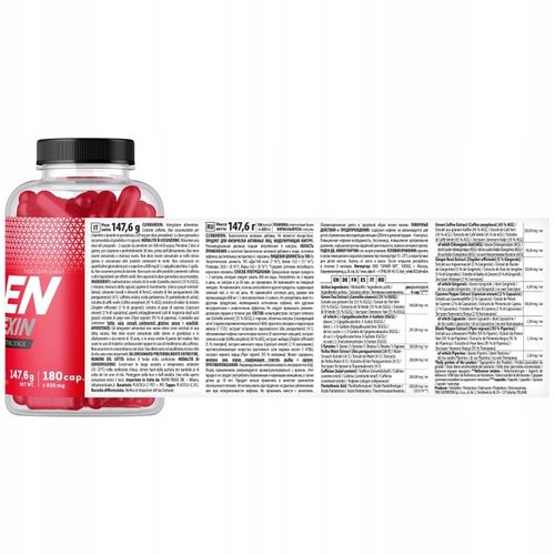 TREC CLENBUREXIN 180 KAPS SPALACZ TŁUSZCZU REDUKCJA MASY FAT BURNER na Arena.pl