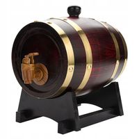 BECZKA DĘBOWA 1.5L NA BIMBER ALKOHOL WHISKY WINO, PREZENT