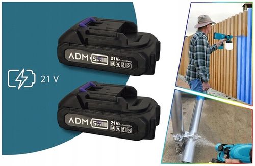 Pistolet Do Malowania Natryskowego Akumulatorowy Agregat 2xBaterie 21V na Arena.pl