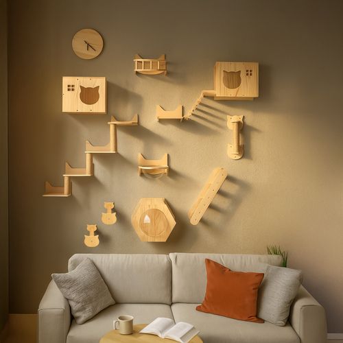 plac zabaw dla kota ścianka wspinaczkowa 11-elementów legowisko domek budka na Arena.pl