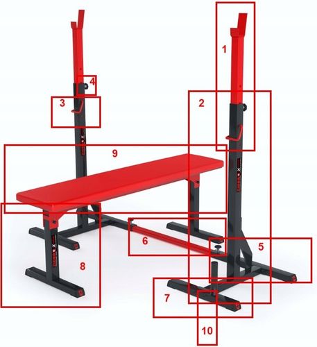 Stojaki pod sztangę regulowane asekuracja stojak do ćwiczeń 2sz ZIDER na Arena.pl