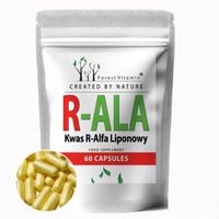 Kwas R-Alfa Liponowy 250mg 60kaps R-ALA PRZYSWAJALNY MOCNY ANTYOKSYDANT