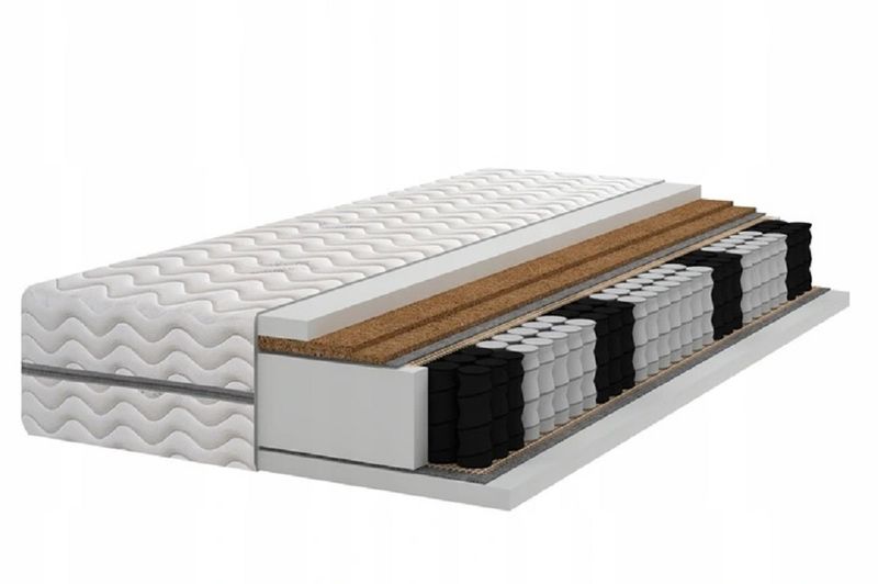 Materac Pocket 7 stref 2x kokos H3/H5 120x190 zdjęcie 1