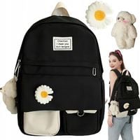 PLECAK SZKOLNY DLA DZIEWCZYNKI DUŻY A4 MODNY TORNISTER MŁODZIEŻOWY