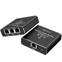 Qoltec Ethernet Splitter 1x3 RJ45 1000Mb/s USB-C