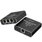 Qoltec Ethernet Splitter 1x3 RJ45 1000Mb/s USB-C