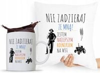 Zestaw Poduszka + Kubek Dla Rolnika Prezent Z Nadrukiem Ze Zdjęciem