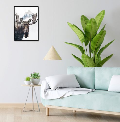 Plakat 39,5x55cm Łoś Duch Lasu na Arena.pl