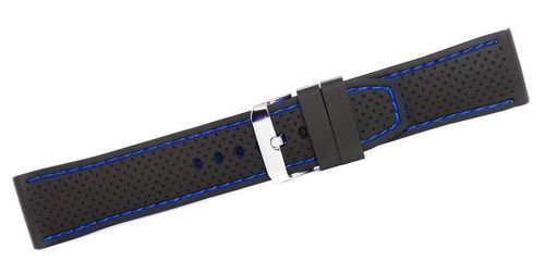 Pasek silikonowy CZARNO-GRANATOWY U17-22-4 na Arena.pl