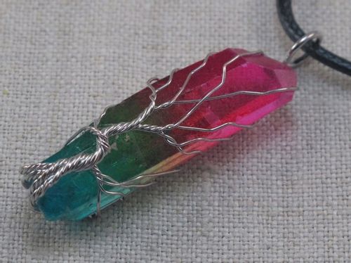 WISIOREK kamień KWARC TĘCZOWY drzewo ŻYCIA [W301] na Arena.pl