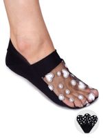 Skarpety stopki damskie niskie z siateczką czarne 3PAK 36-41 YOCLUB