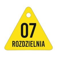 GRAWER Brelok bryloczek zawieszka do kluczy TWÓJ NAPIS LOGO NUMER 20 szt