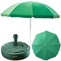 Parasol ogrodowy 240cm z podstawą okrągły zestaw