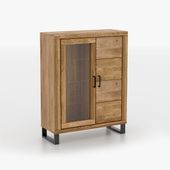 Witryna dębowa Como 2