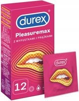DUREX PLEASUREMAX Prezerwatywy Stymulujące 12 sztuk Prążkowane z