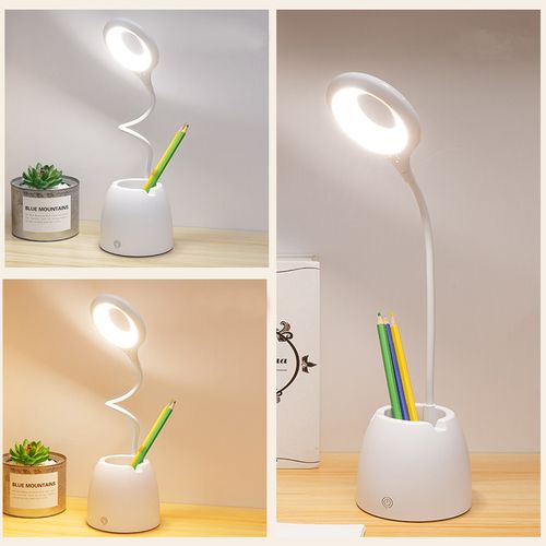 lampka biurkowa różowa z pojemnikiem na Arena.pl