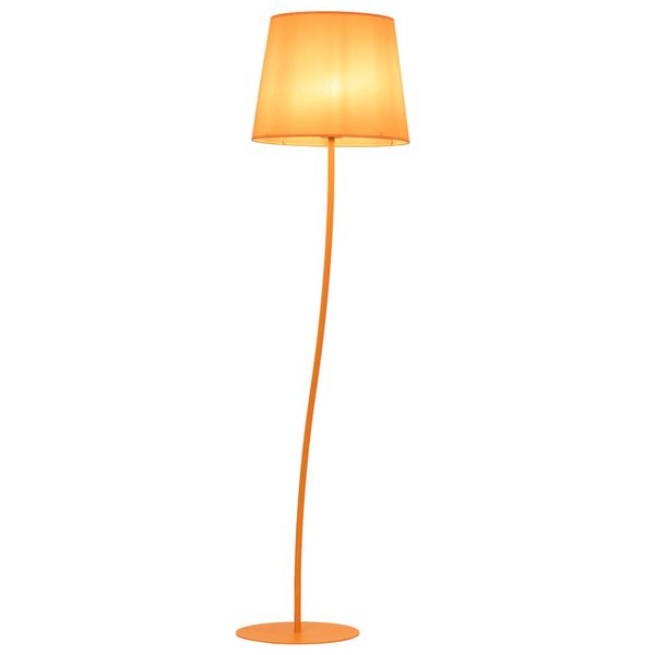 Podłogowa lampa do sypialni Nicola 6644 metalowa pomarańczowa zdjęcie 1