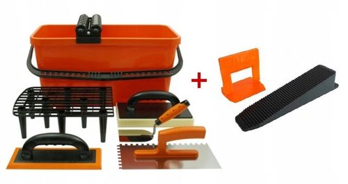 SOLID Wiadro do fugowania 20l gąbka paca kielnia 7 elementów +gratis na Arena.pl