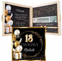 Pudełko na pieniądze, SUPER PREZENT na 18 urodziny