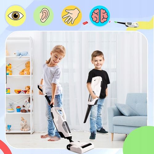 ODKURZACZ PIONOWY DLA DZIECI BEZPRZEWODOWY Z FUNKCJĄ SSANIA Z DŹWIĘKIEM 2w1 na Arena.pl