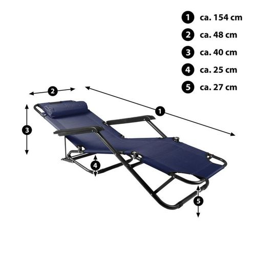 Składany leżak niebieski na Arena.pl
