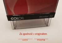 Za zgodność z oryginałem - Pieczątka automatyczna - różne wzory 38x14mm