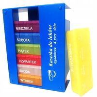 PUDEŁKO NA LEKI TABLETKI LEKARSTWA 7 DNI 4 PORY