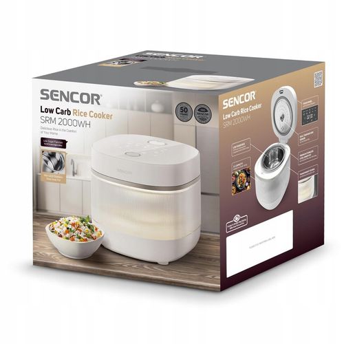 Ryżowar LOW CARB 10 FUNKCJI 2L Dotykowy Ekran 500W Sencor SRM 2000WH na Arena.pl