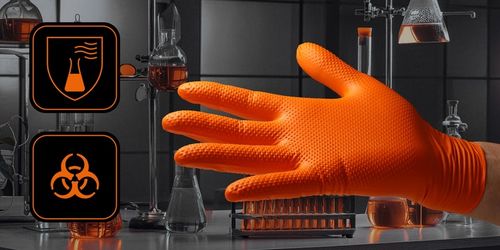 RĘKAWICE RĘKAWICZKI NITRYLOWE B. MOCNE ROBOCZE VELO STRONG GRIP - M 50 na Arena.pl