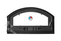 DRZWI C05 LEWE - 42X70 CM + TERMOMETR 0-250°C do pieca pizzy pizzeria żeliwne