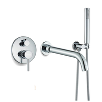 Bateria wannowa podtynkowa- Chrom