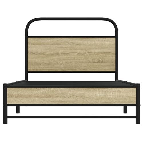 Łóżko bez materaca, 107x203 cm, dąb sonoma na Arena.pl