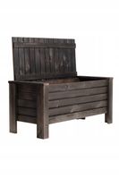 Skrzynia Ogrodowa Drewniana Duża Kufer Schowek Siedzisko na taras balkon