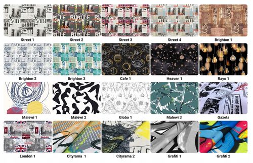 Fotel uszak ARI PRINT skandynawski Family Meble zebra czarny paski na Arena.pl