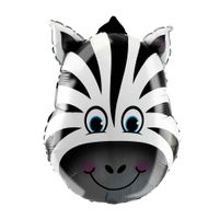 Balon foliowy zebra dzikie zwierzątka zoo 44x64 cm