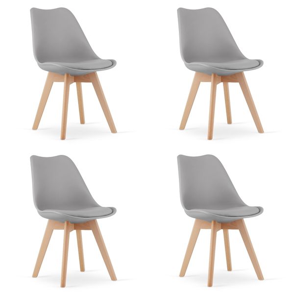 Krzesło MARK Szare x 4 zdjęcie 1