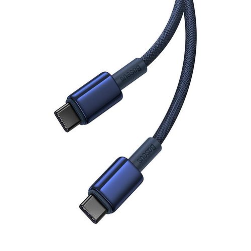 kabel usb-c do usb-c baseus tungsten gold, 100w, 1m (niebieski) na Arena.pl