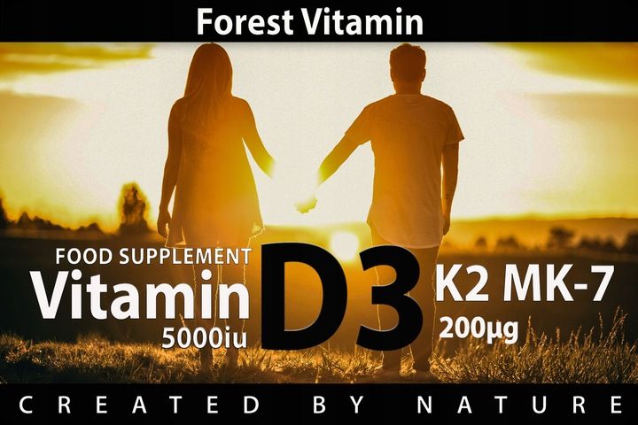WITAMINA D3 5000 iu+K2 MK-7 200 mcg 100 tab NOWOŚĆ zdjęcie 13