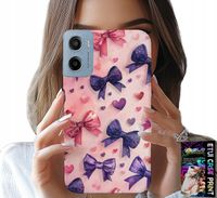 ETUI DO MOTOROLA E15 / G05 - KOLOROWE WSTĄŻKI WSTĄŻKA WZORY + FOLIA