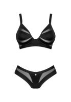 dwuczęściowy komplet bielizny chic amoria obsessive czarny m/l